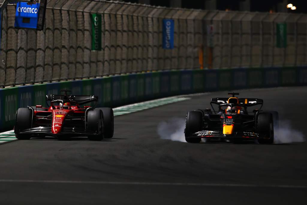 Charles Leclerc Ferrari Max Verstappen Red Bull F1