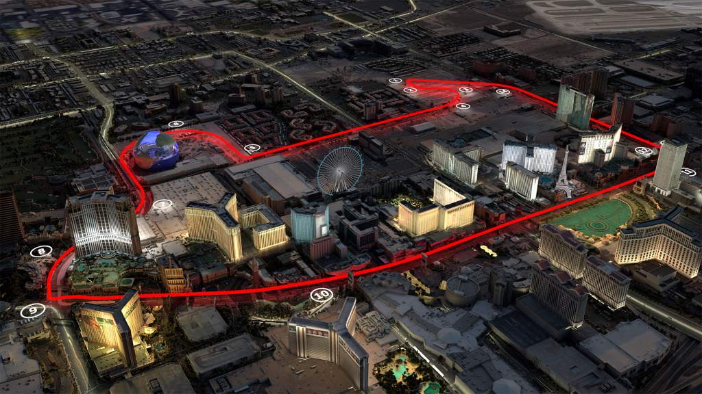 Vegas track map