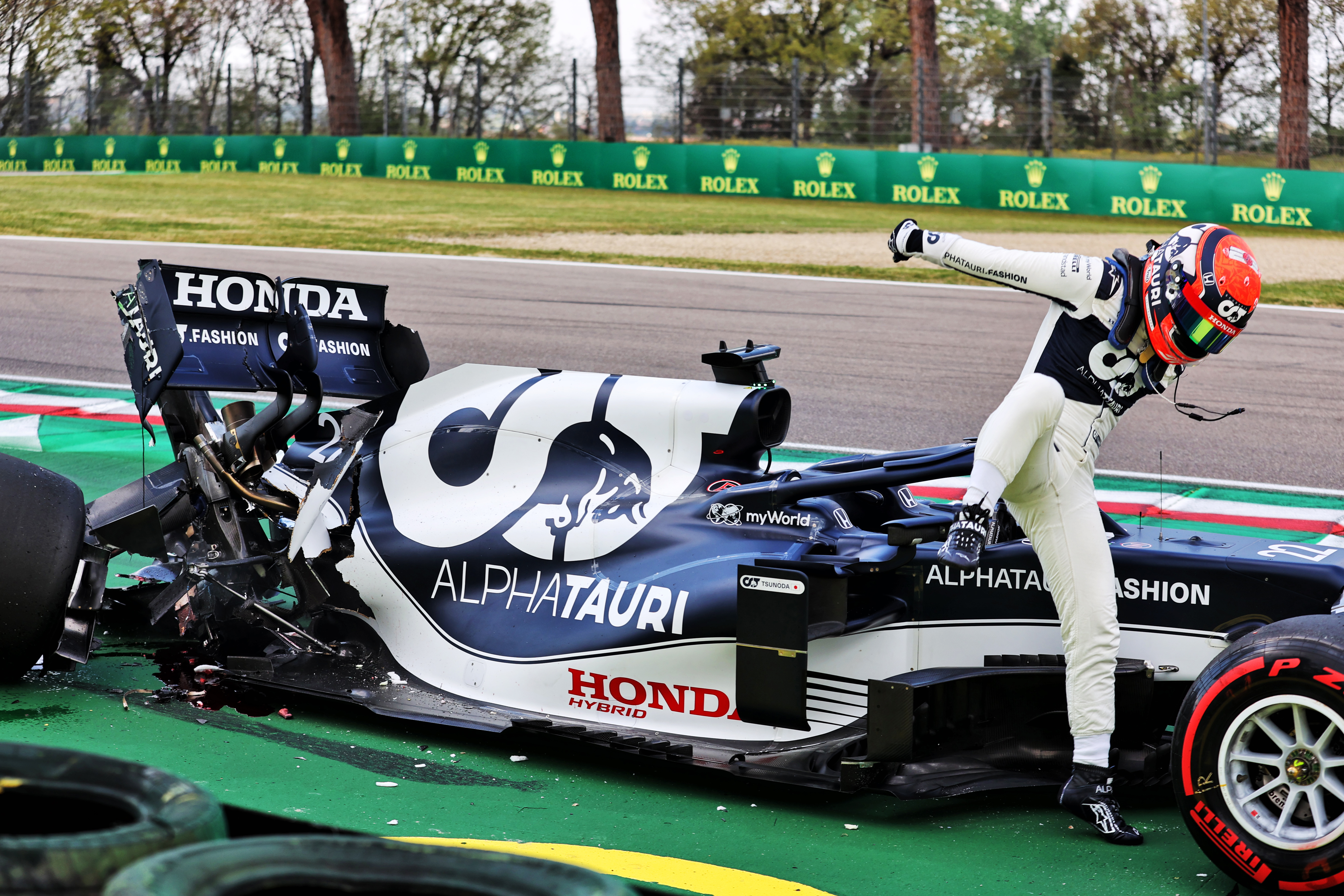 Motor Racing Formula One World Championship Emilia Romagna Grand Prix Qualifying Day Imola, Italy