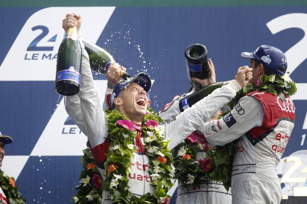 Andre Lotterer Marcel Fassler Benoit Treluyer Audi Le Mans