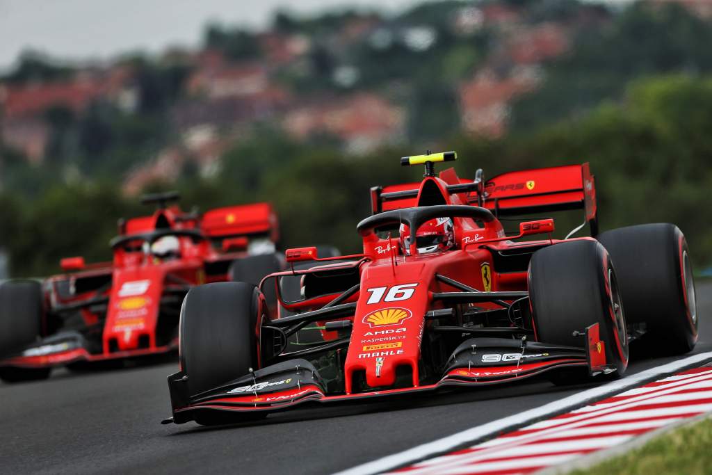 Charles Leclerc Sebastian Vettel Ferrari F1 2019