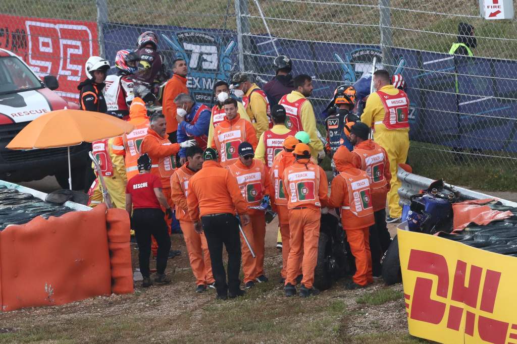 Moto2 Portimao crash