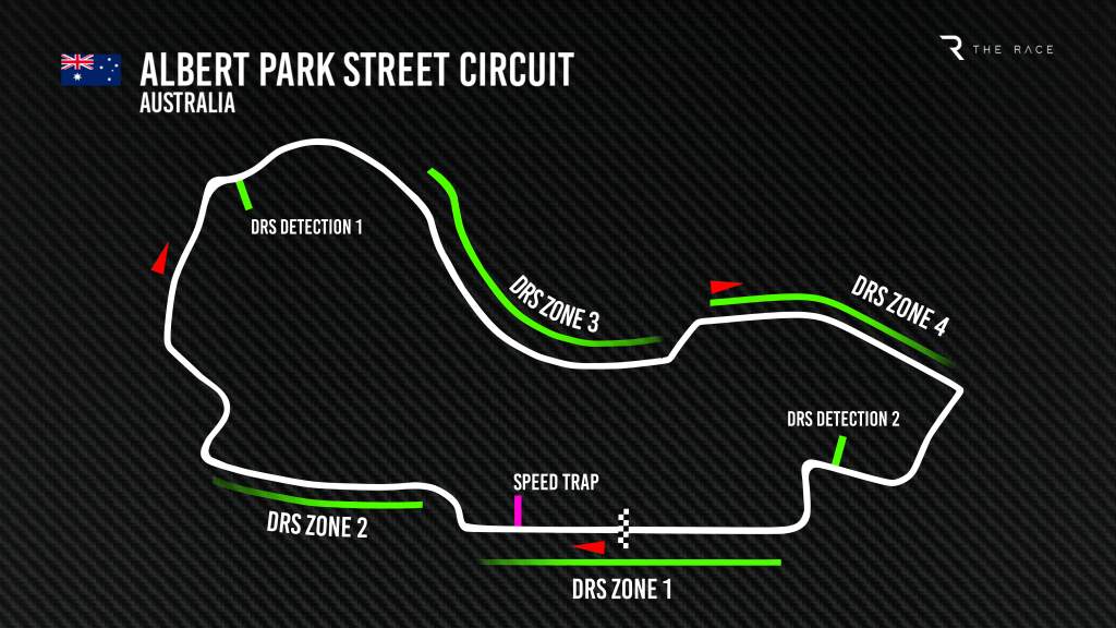 Plan Albert Park F1 Melbourne DRS