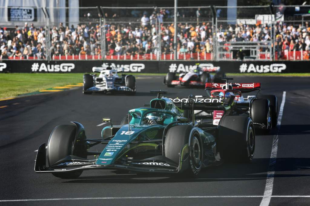 Lance Stroll Aston Martin Valtteri Bottas Alfa Romeo F1 Australian GP