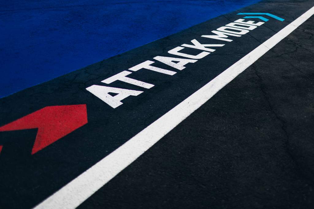 Formula E attack zone marking