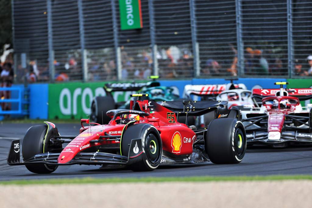 Carlos Sainz Ferrari Alfa Romeo Haas F1