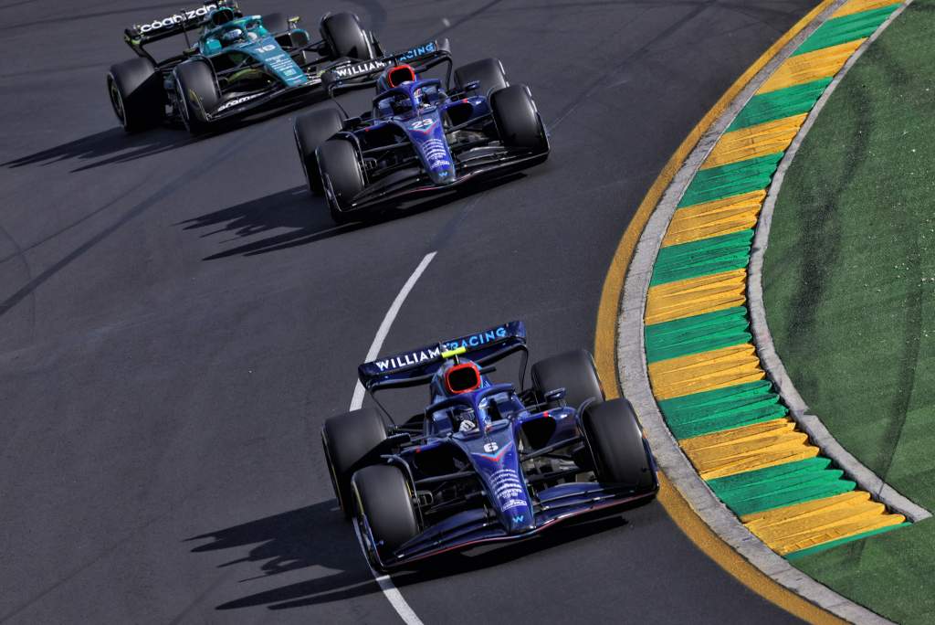 Nicholas Latifi Alex Albon Lance Stroll F1 Australian GP