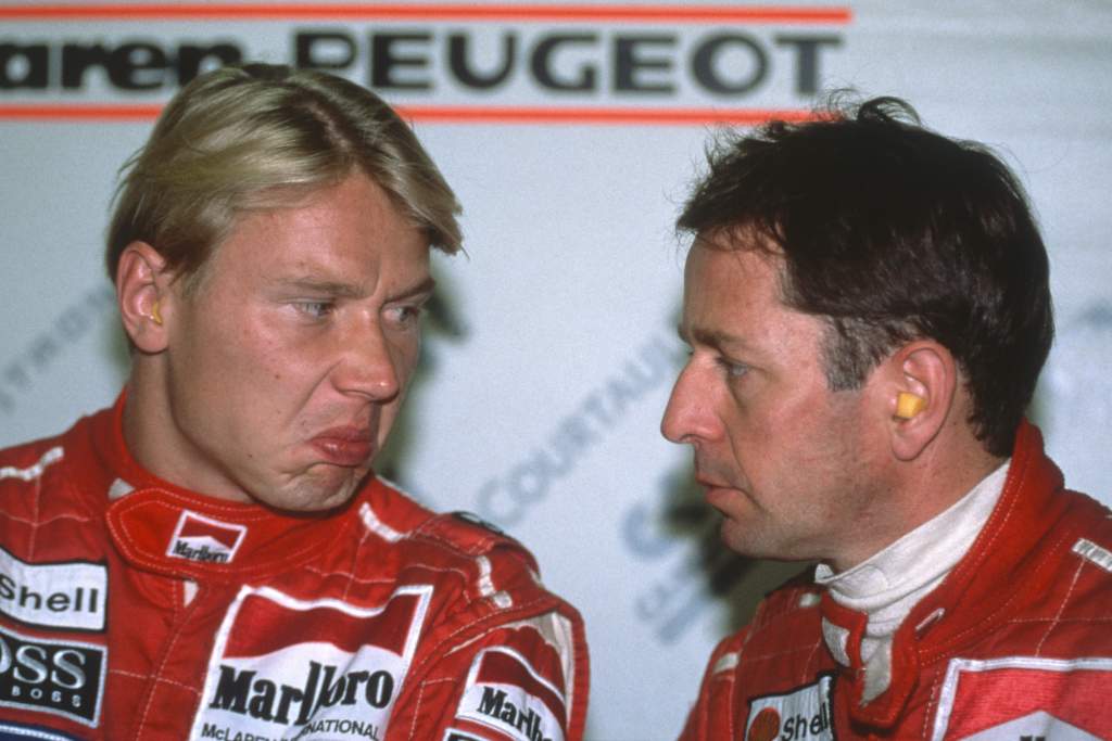 Mika Hakkinen Martin Brundle McLaren F1