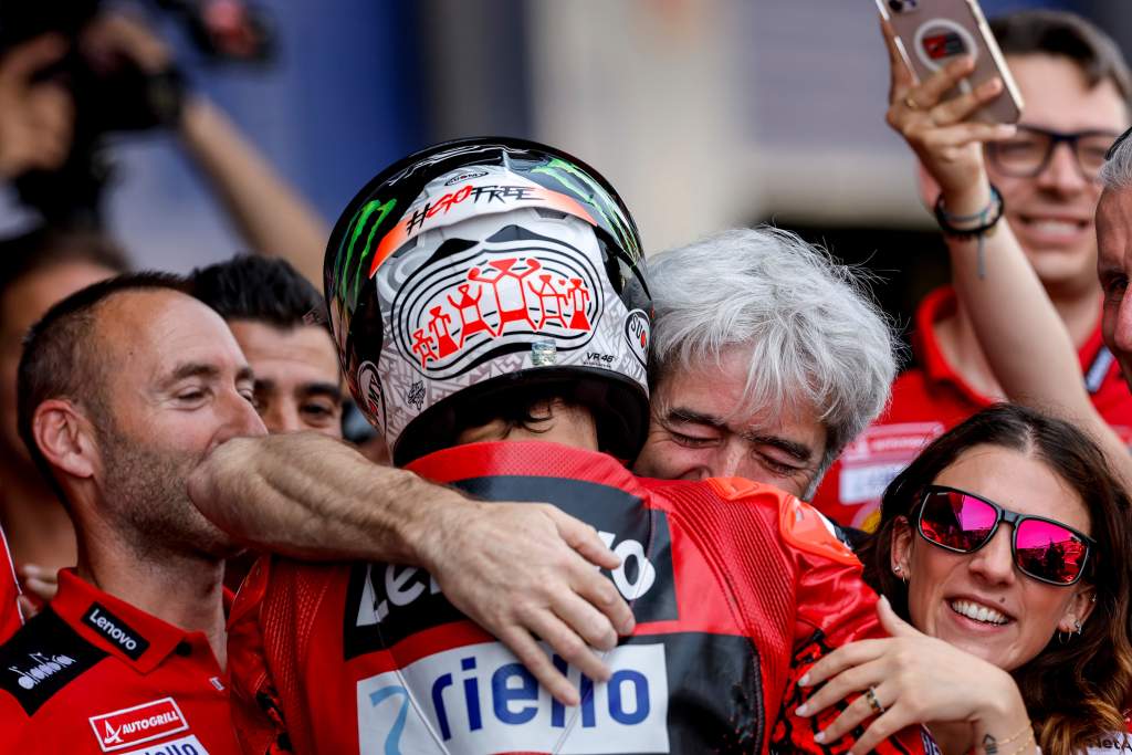 Francesco Bagnaia Gigi Dall'Igna Ducati MotoGP