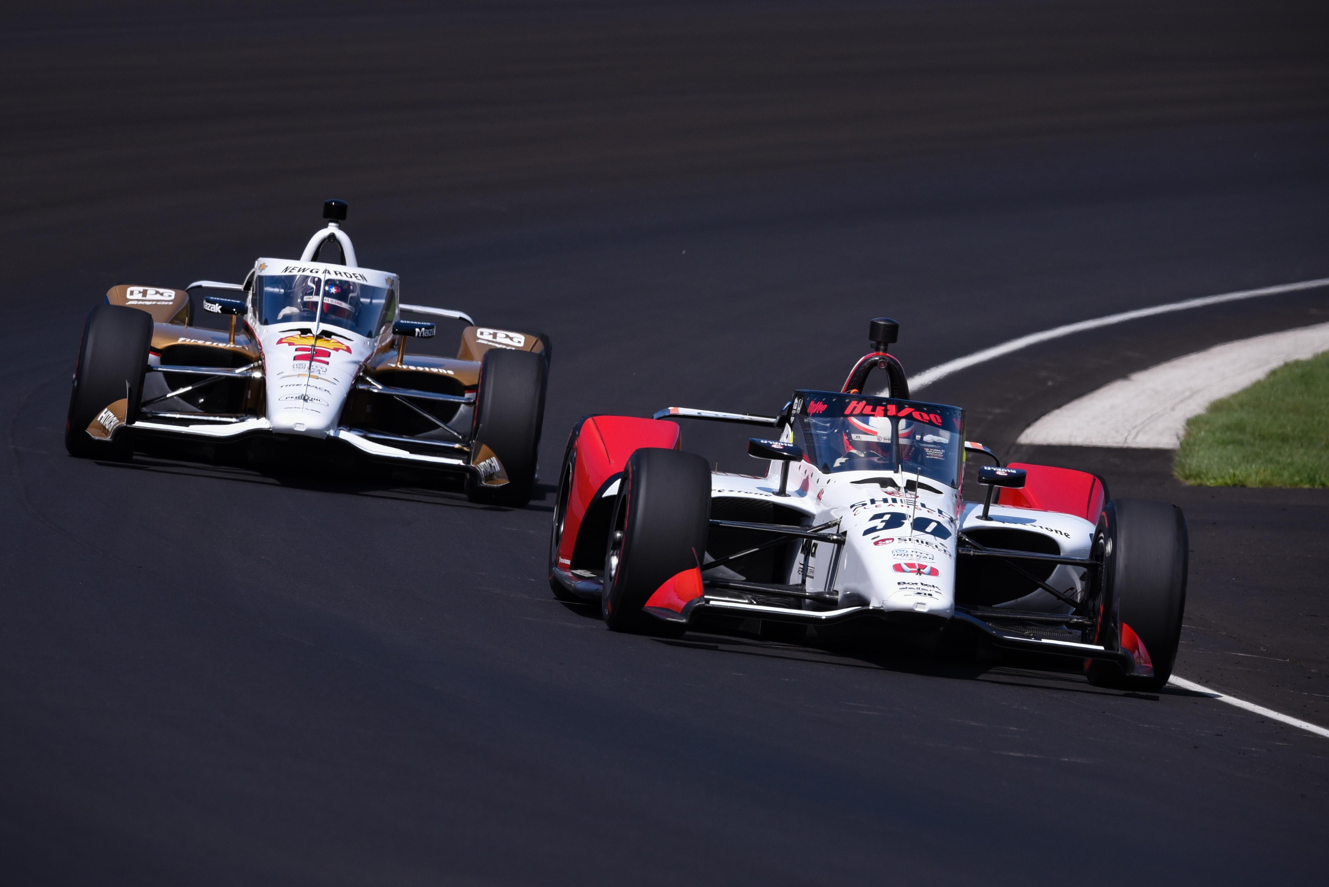 Christian Lundgaard And Josef Newgarden Indianapolis 500 Open Test By James Black Largeimagewithoutwatermark M54328