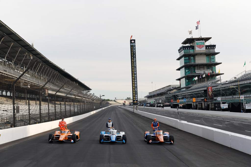 Rinusveekay Alexpalouandscottdixon Indianapolis500frontrow By Joeskibinski Largeimagewithoutwatermark M58818