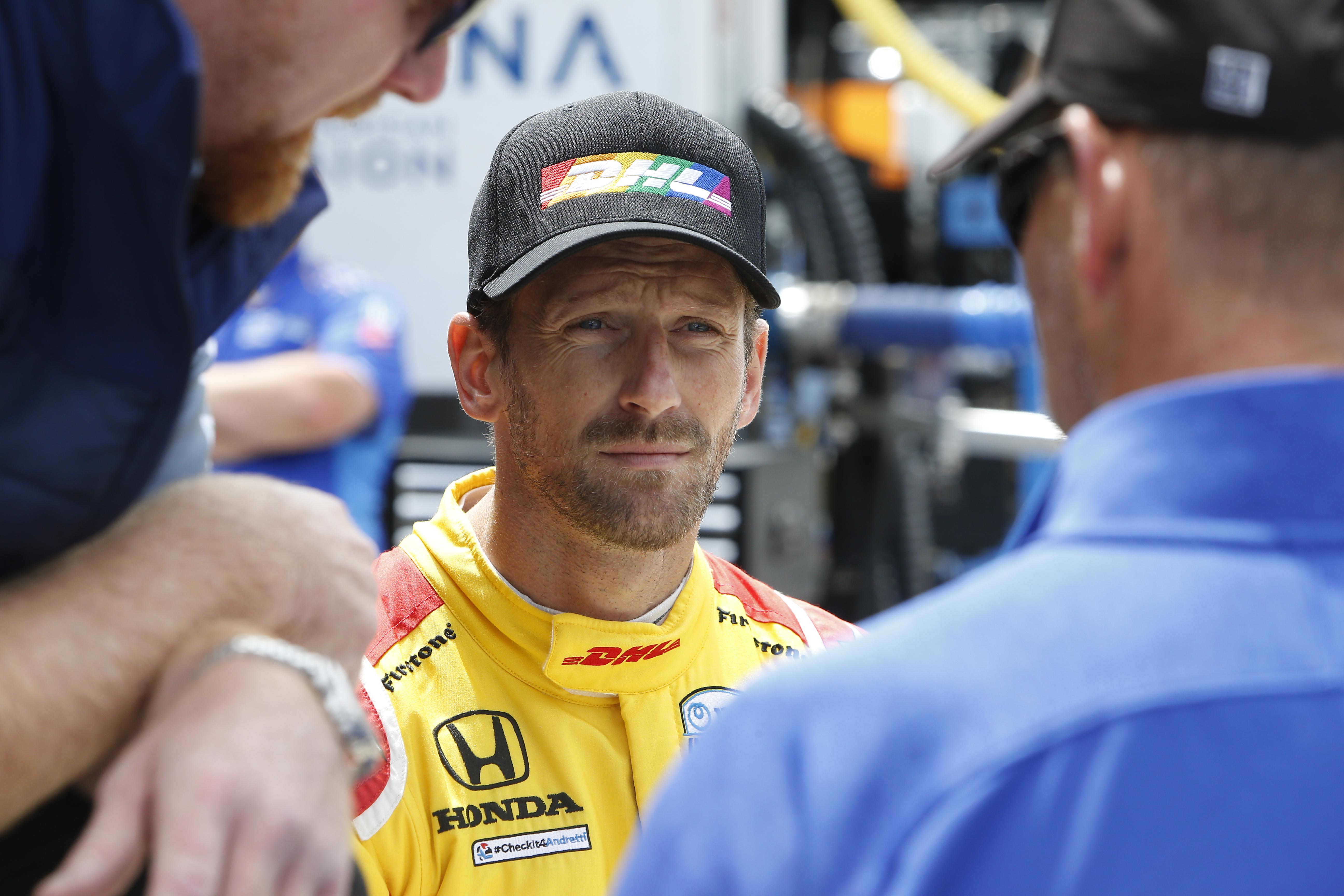 Romain Grosjean Indianapolis 500 Practice By Chris Jones Largeimagewithoutwatermark M58842