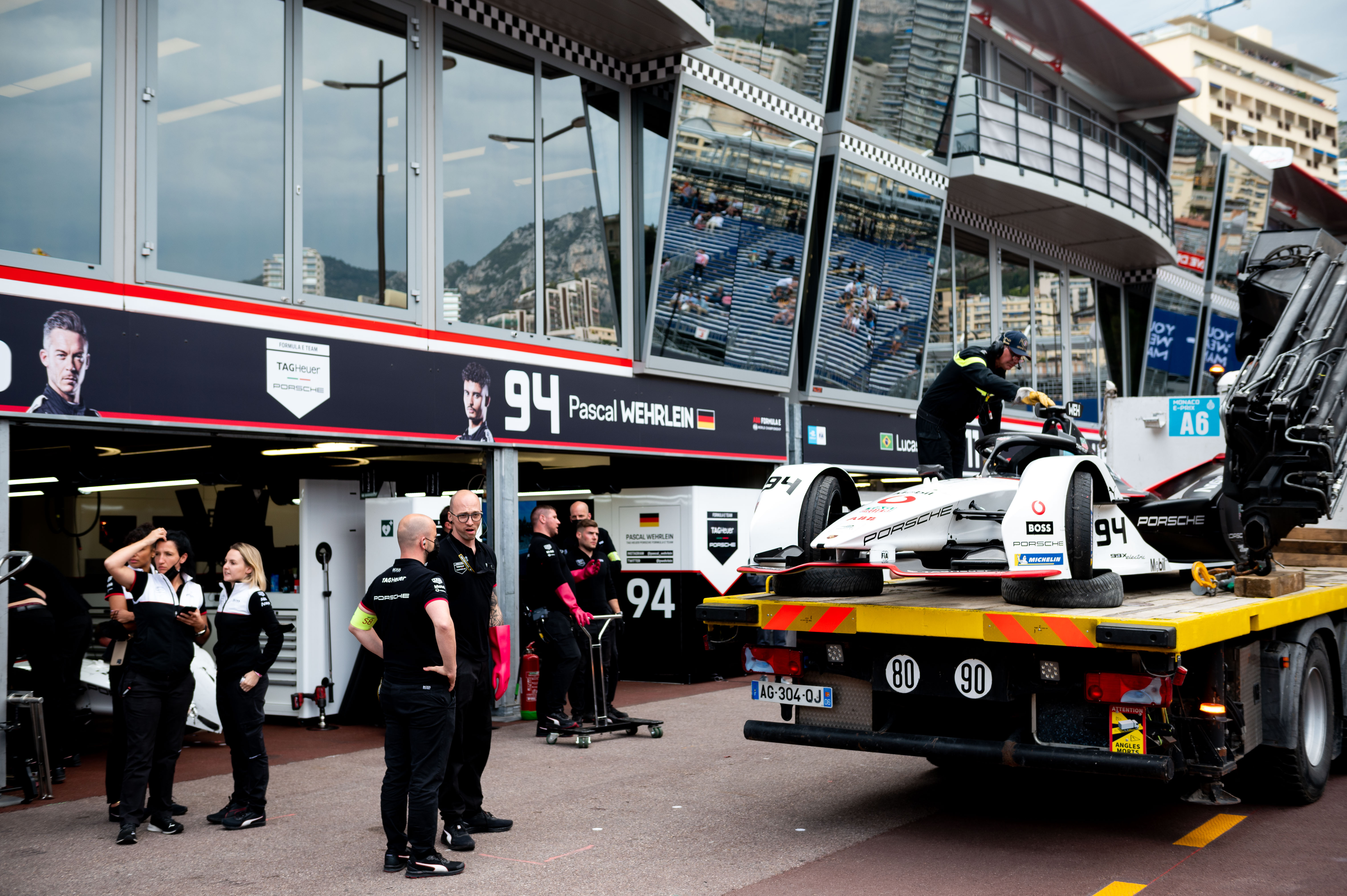 Pascal Wehrlein Porsche failure Monaco Formula E