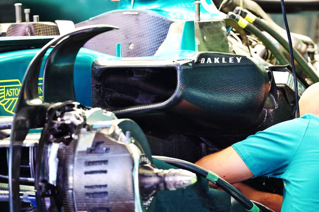 Aston Martin F1 Beiwagendetails