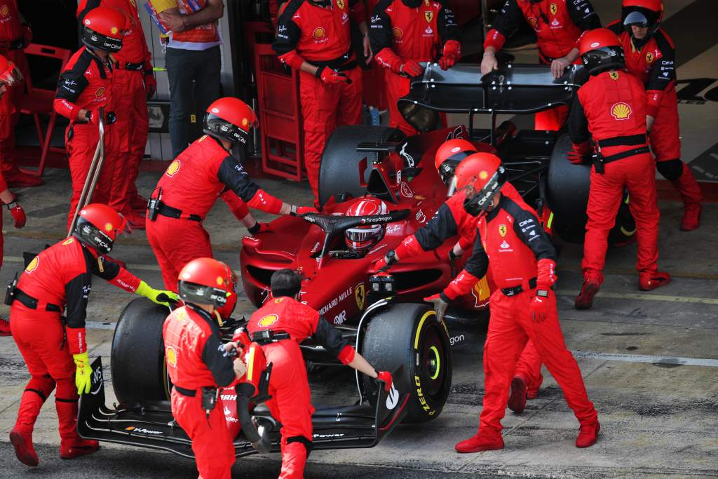 Charles Leclerc retirement Spanish GP F1 Ferrari