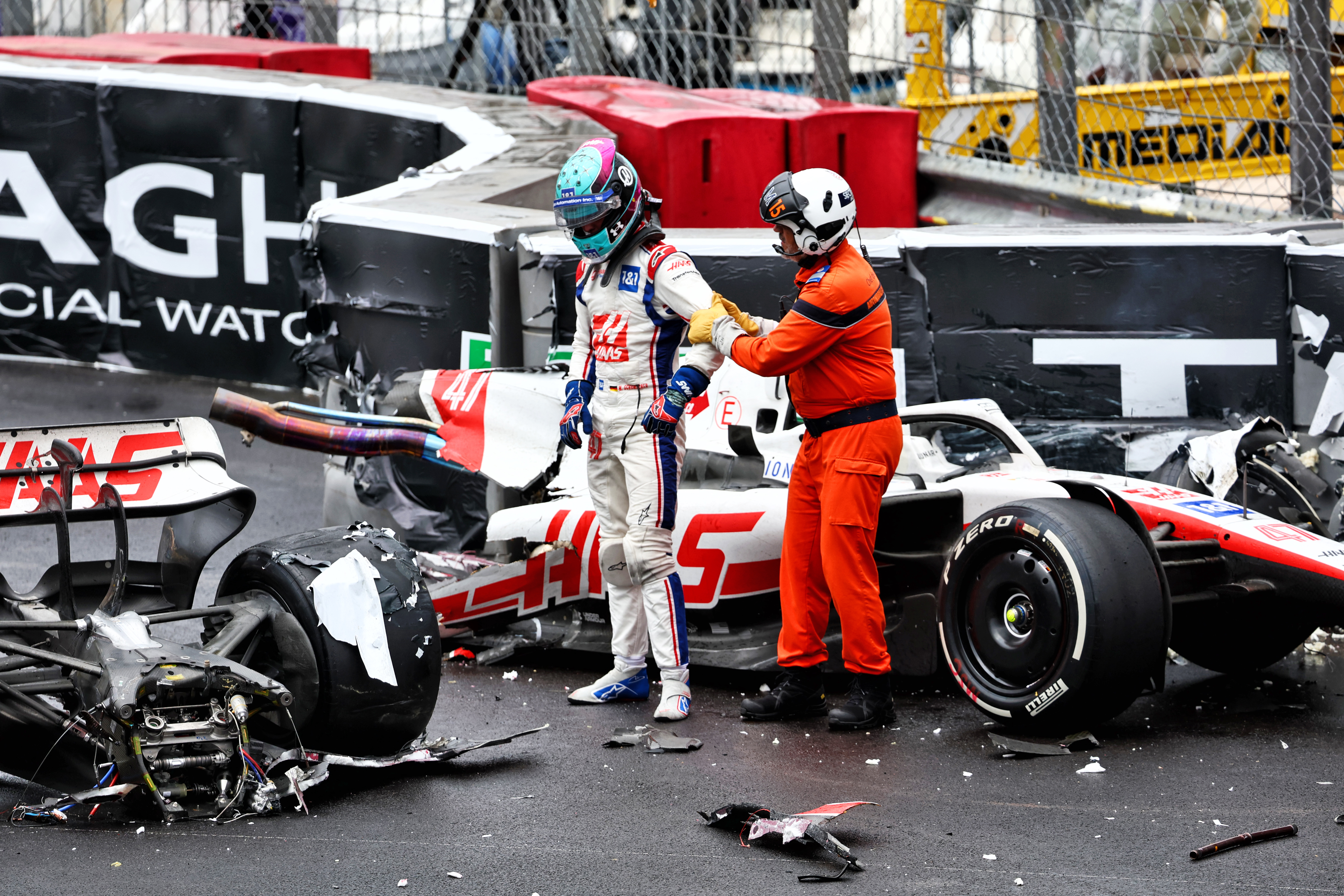 Mick Schumacher Haas Monaco F1 crash