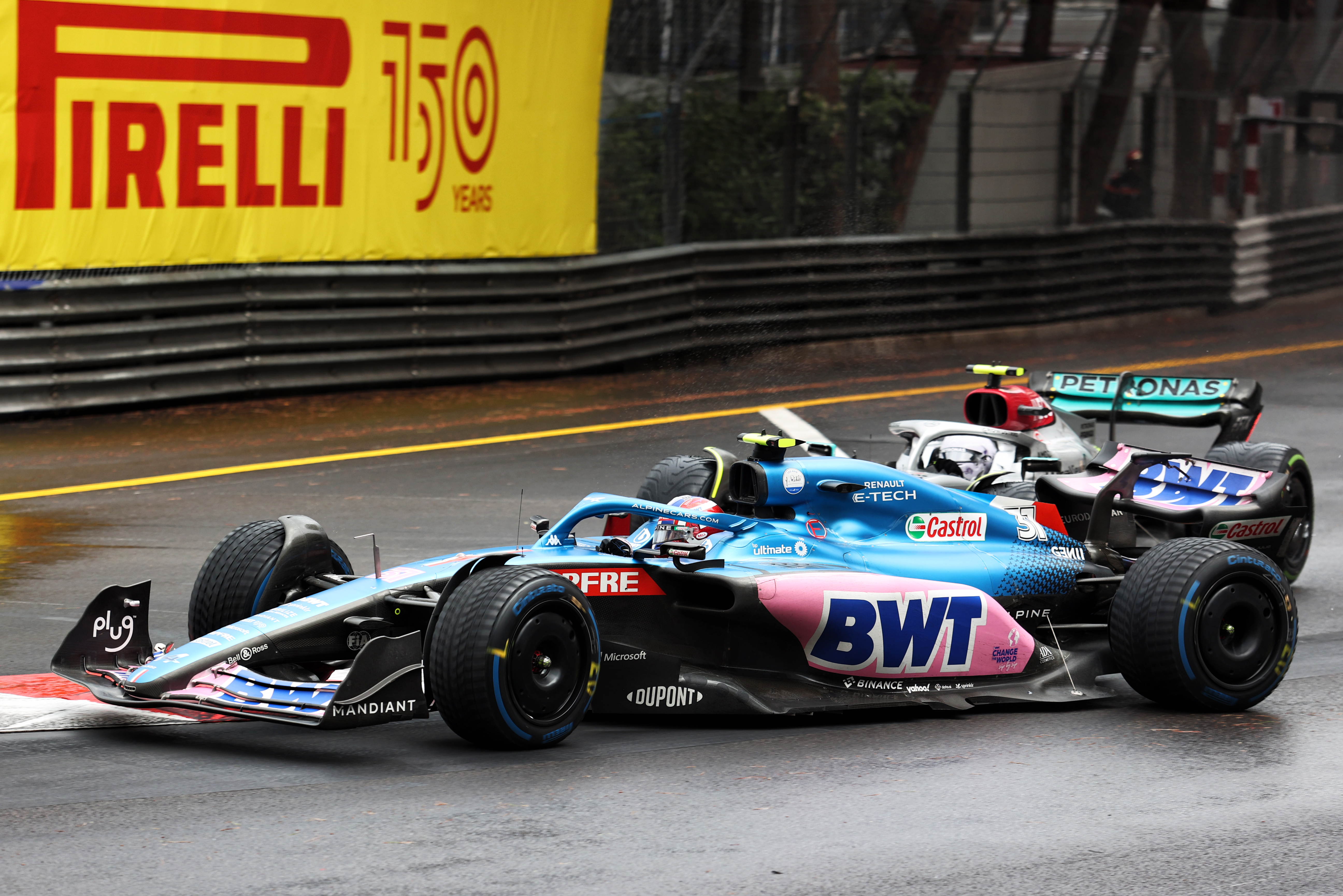 Esteban Ocon Alpine Lewis Hamilton Mercedes F1 Monaco GP