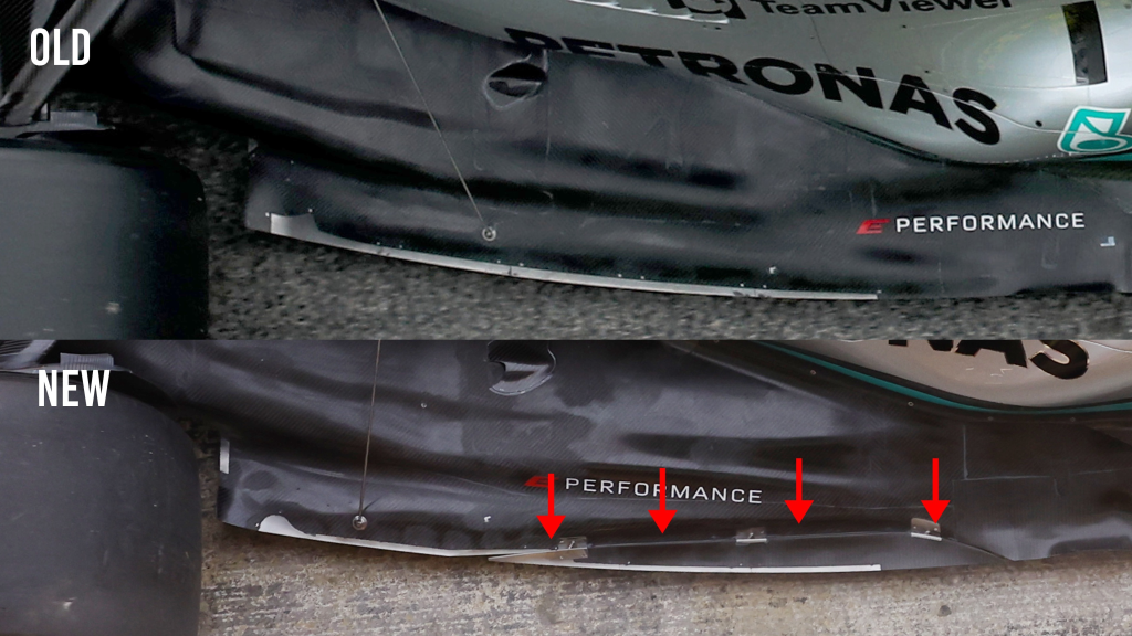 Mercedes F1 cloor comparison