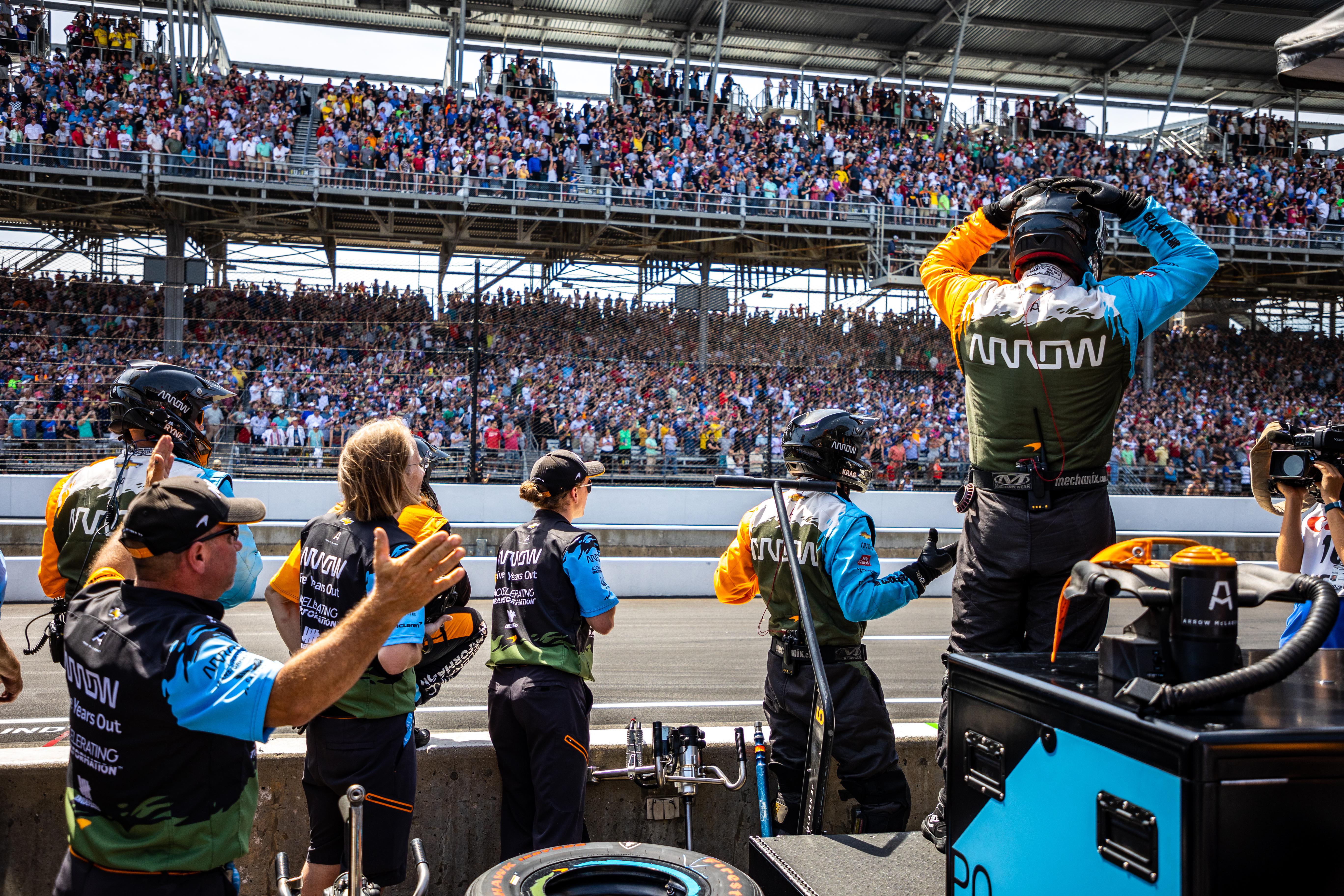 Pato O'ward's Crew 106th Indianapolis 500 By Sean Birkle Largeimagewithoutwatermark M60377