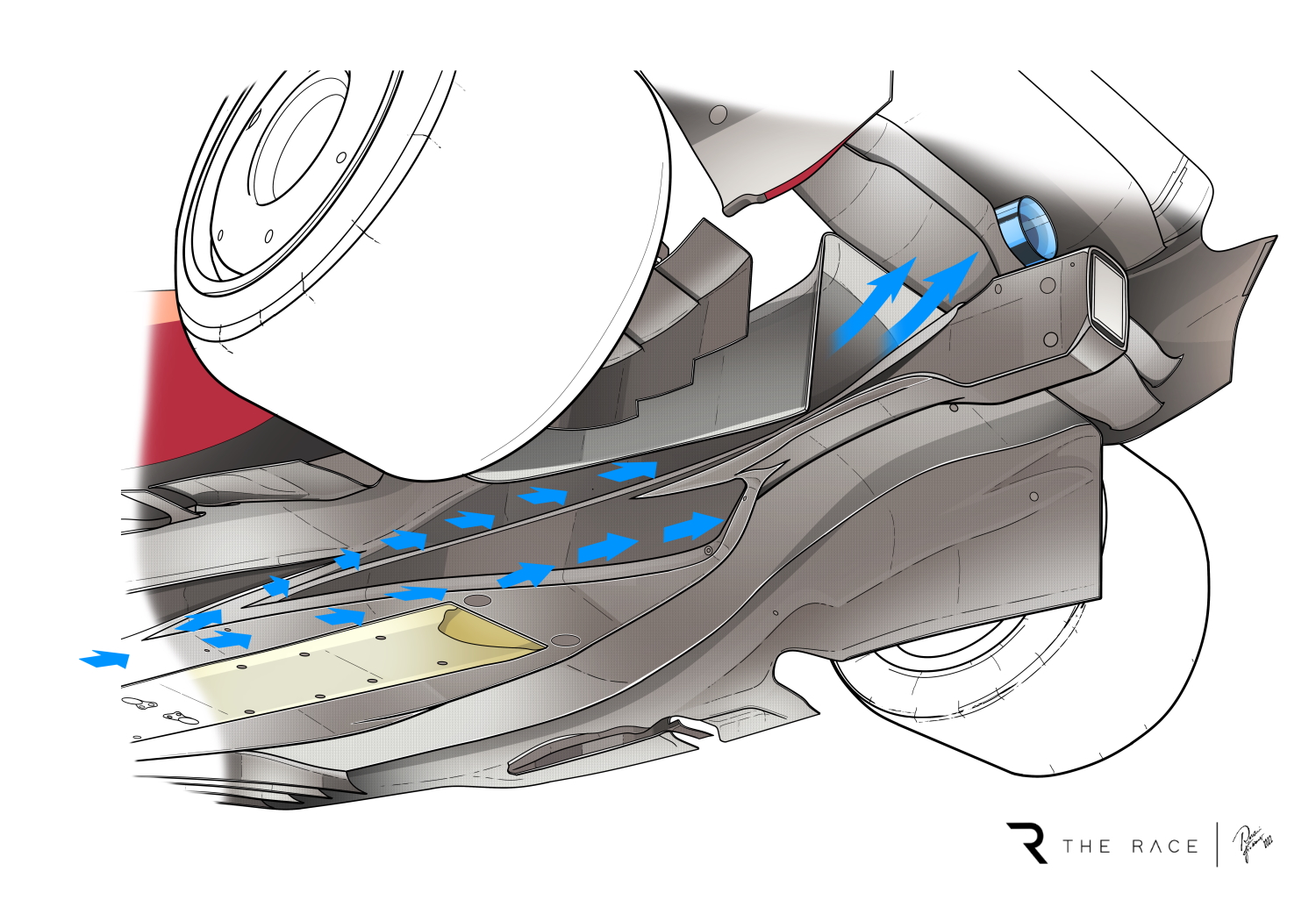 Tr Airflow Ferrari F1 75 Under Floor Diffuser Monaco