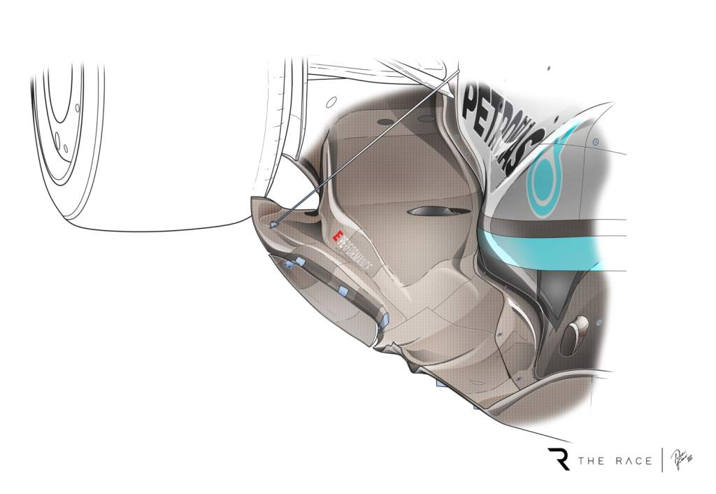 Mercedes W13 F1 illustration