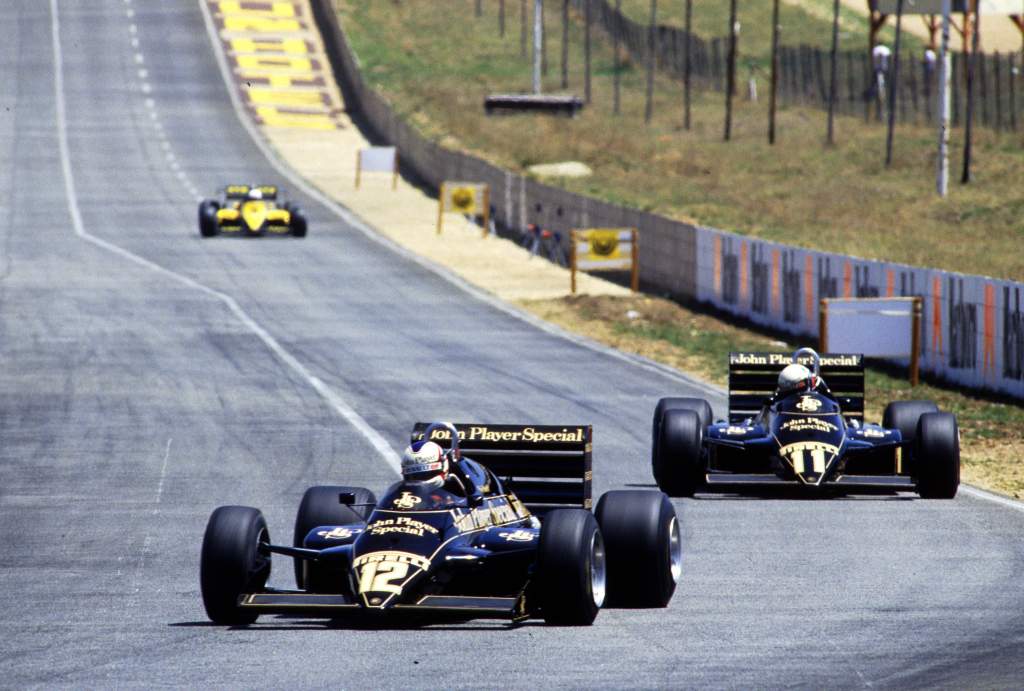 Nigel Mansell Elio de Angelis Lotus F1