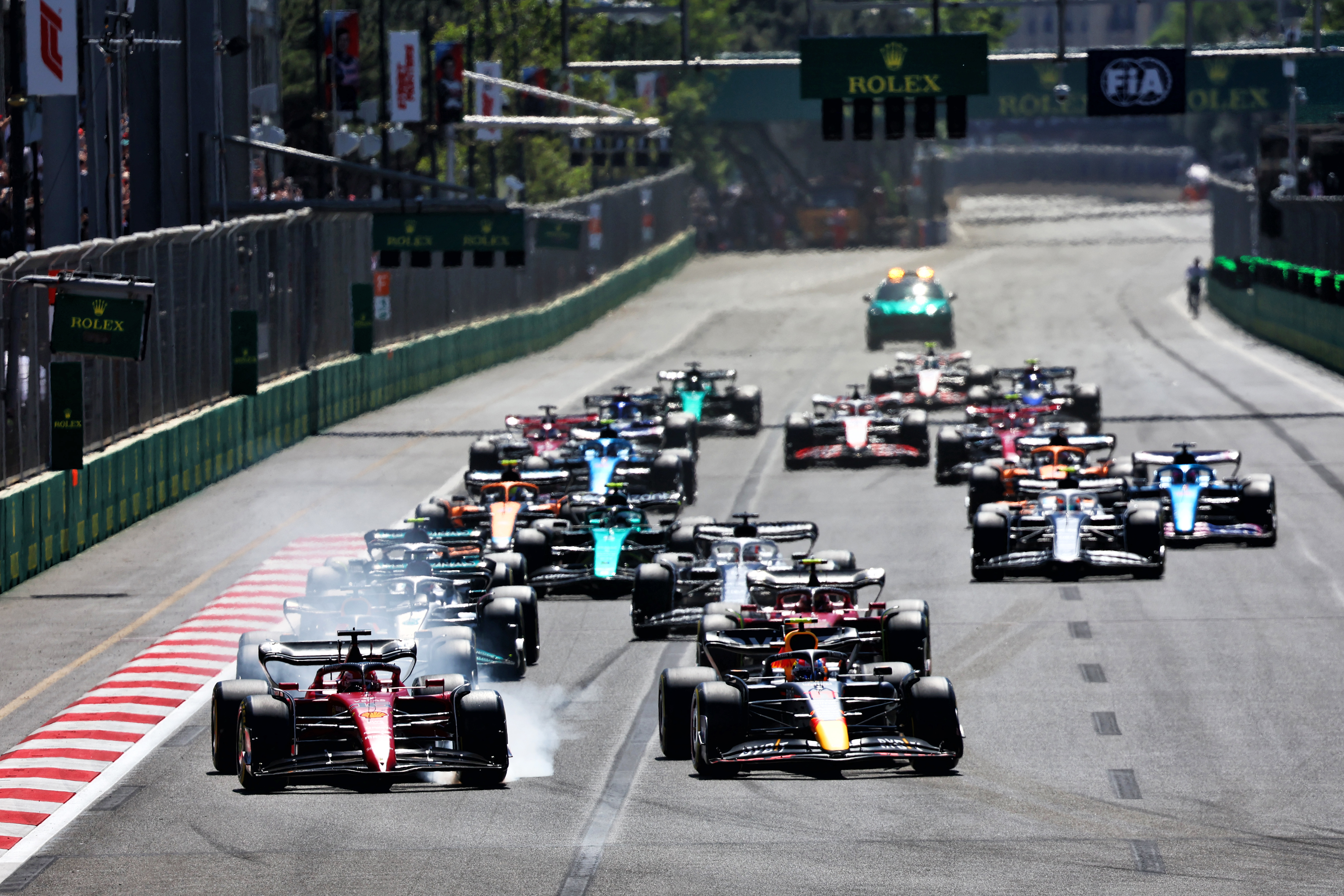 Motor Racing Formula One World Championship Azerbaijan Grand Prix Race Day Baku, Azerbaijan