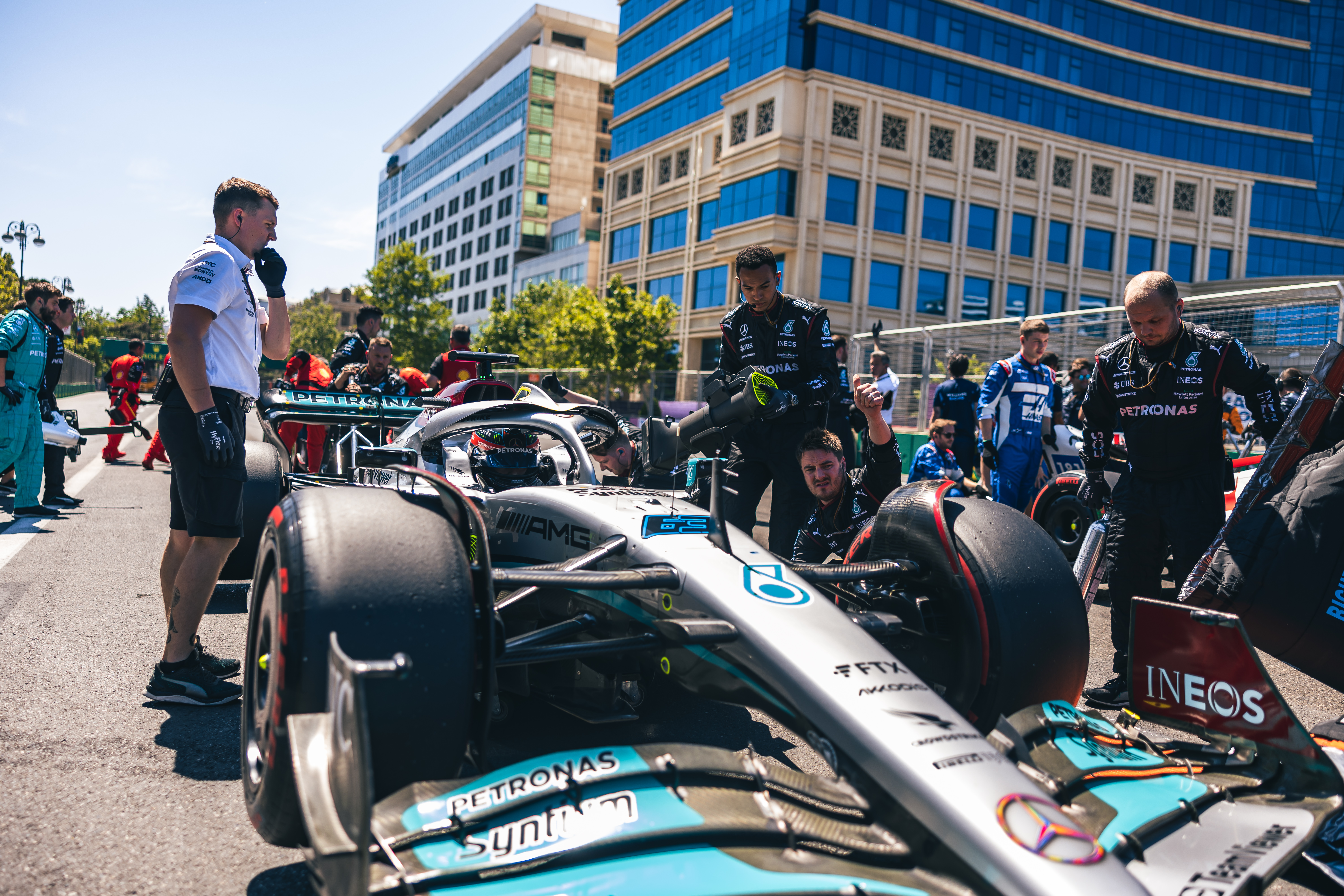 Motor Racing Formula One World Championship Azerbaijan Grand Prix Race Day Baku, Azerbaijan