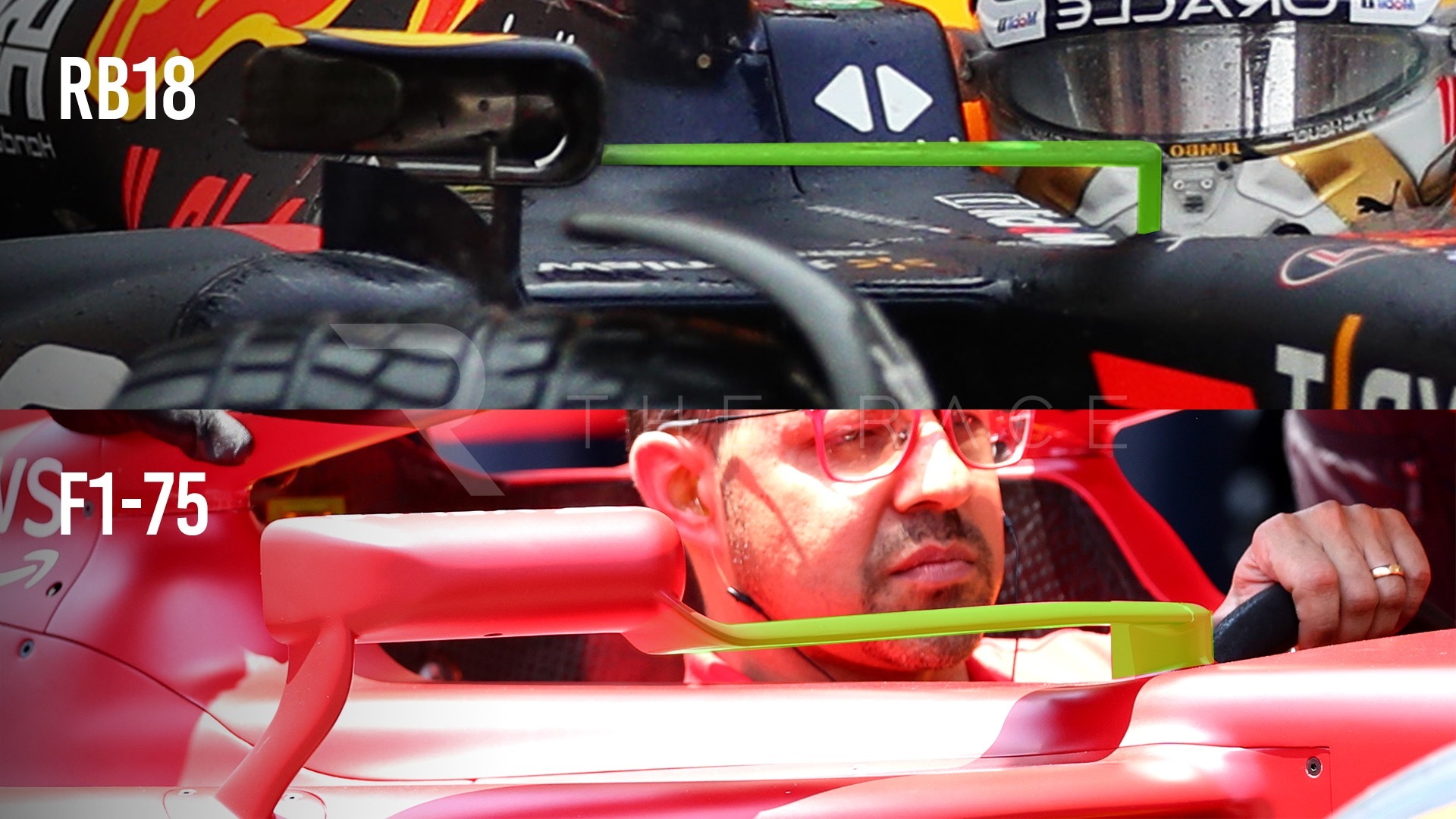 Rb18 Vs F1 75 Mirror Arms