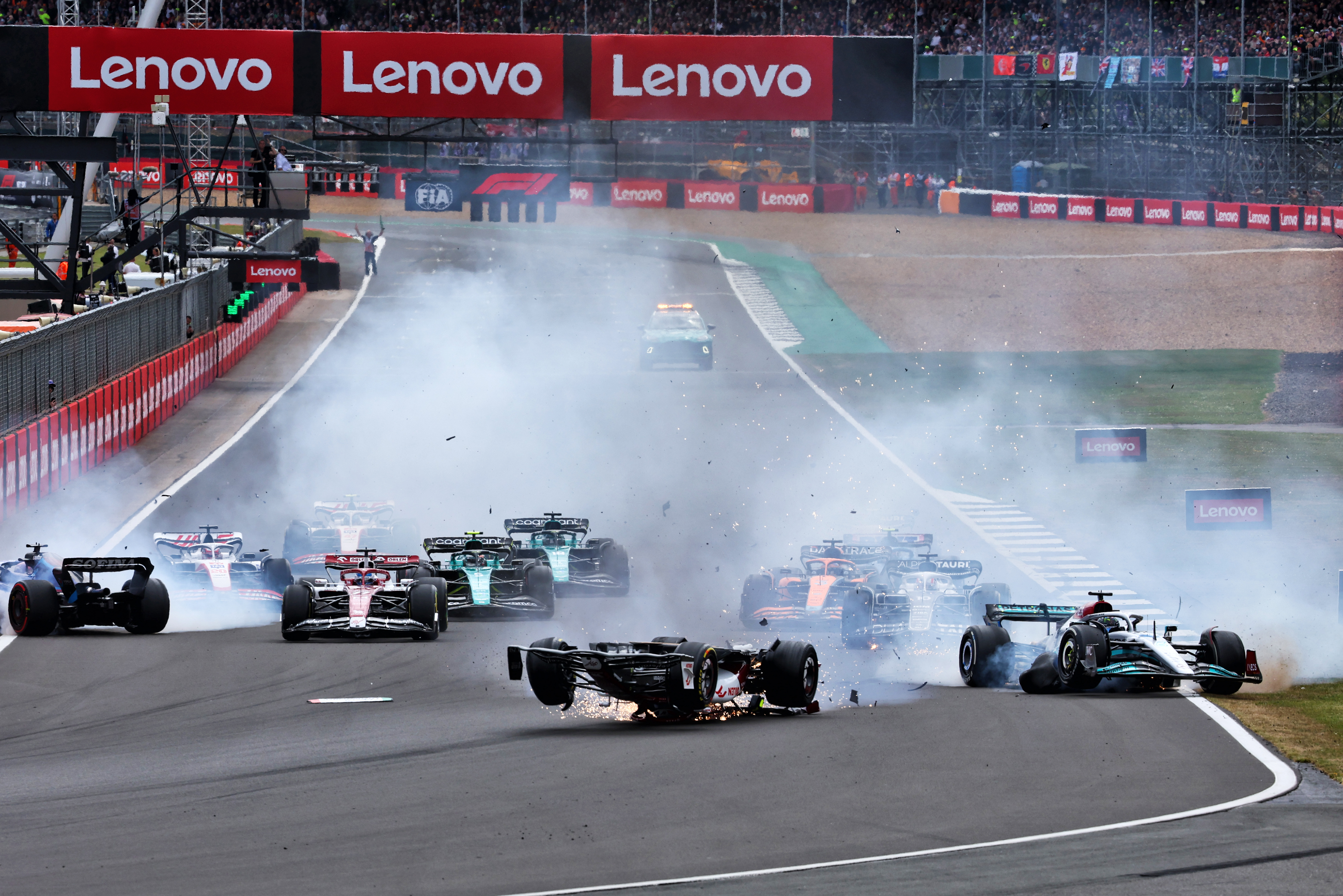 Motor Racing Formula One World Championship British Grand Prix Race Day Silverstone, England