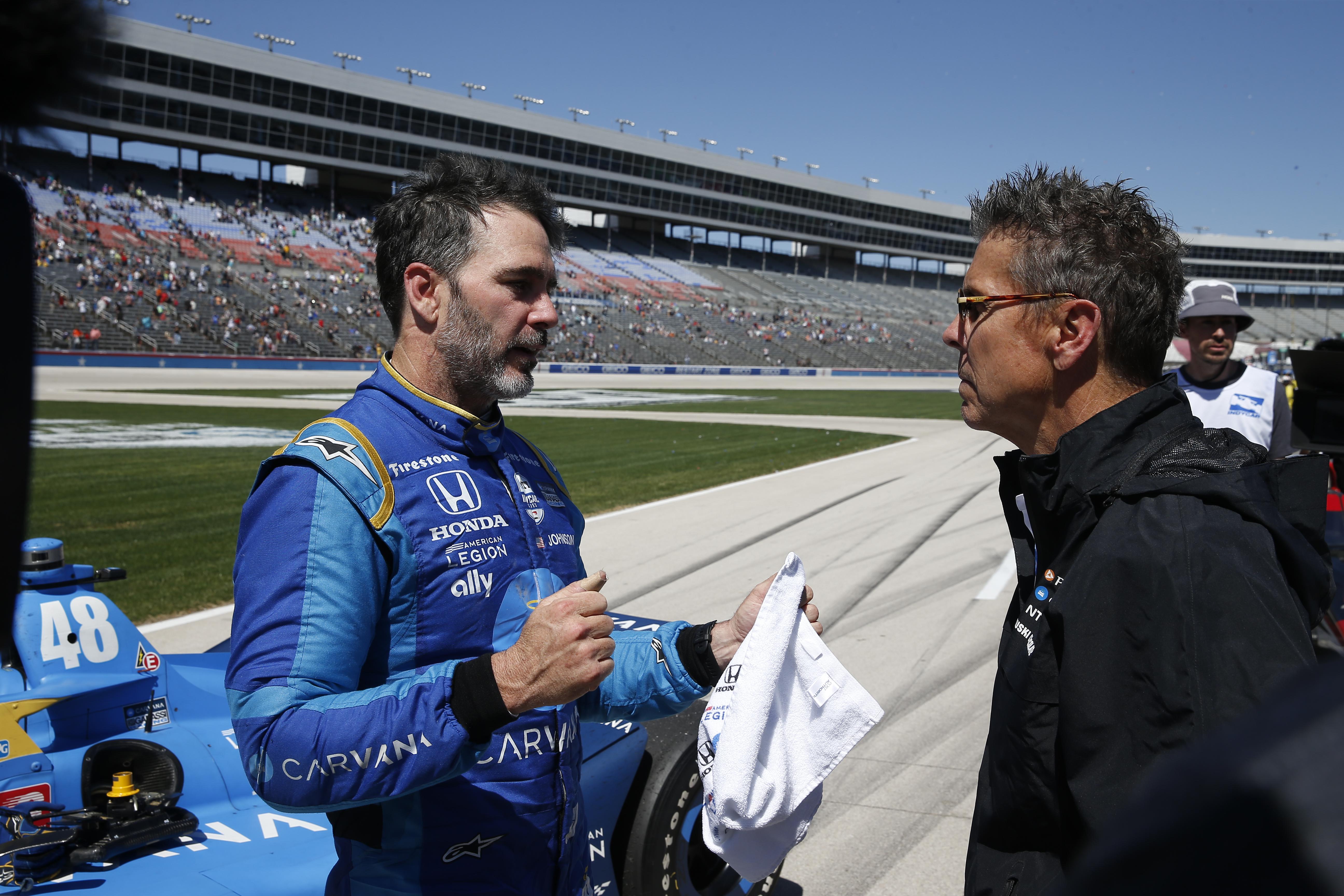 Jimmie Johnson And Scott Pruett By Chris Jones Largeimagewithoutwatermark M53092