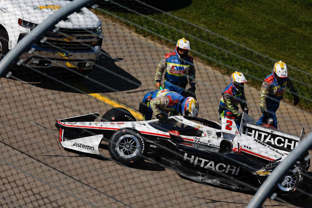 Newgarden held in hospital overnight – but scans negative