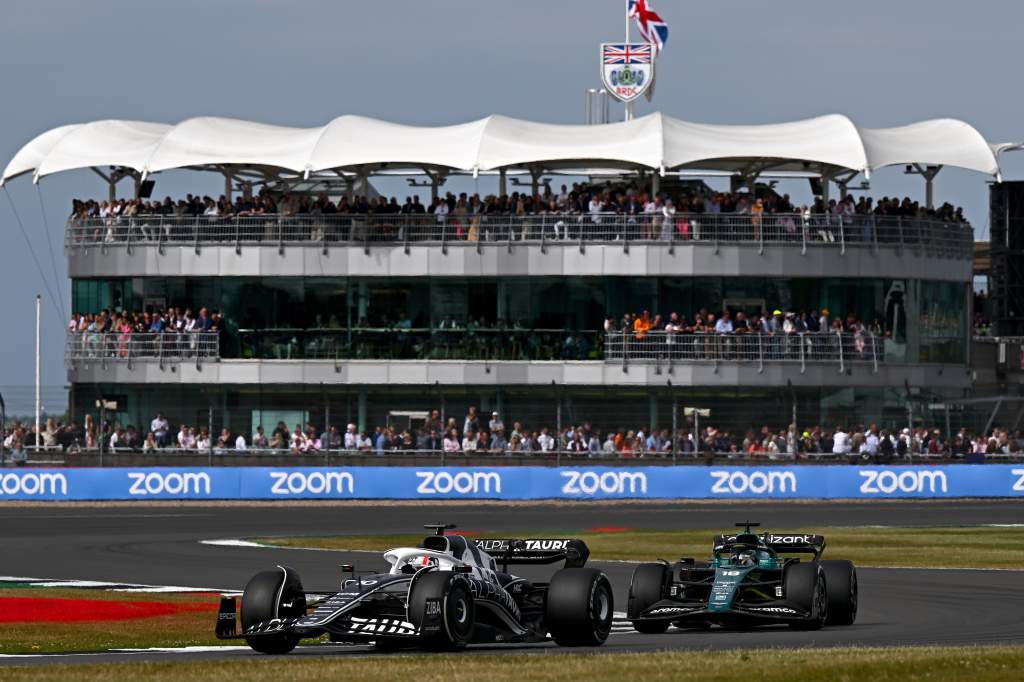 Pierre Gasly AlphaTauri Lance Stroll Aston Martin F1 British GP