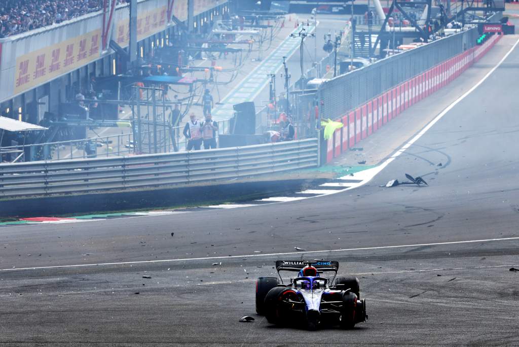 Alex Albon Williams F1 British GP Silverstone crash