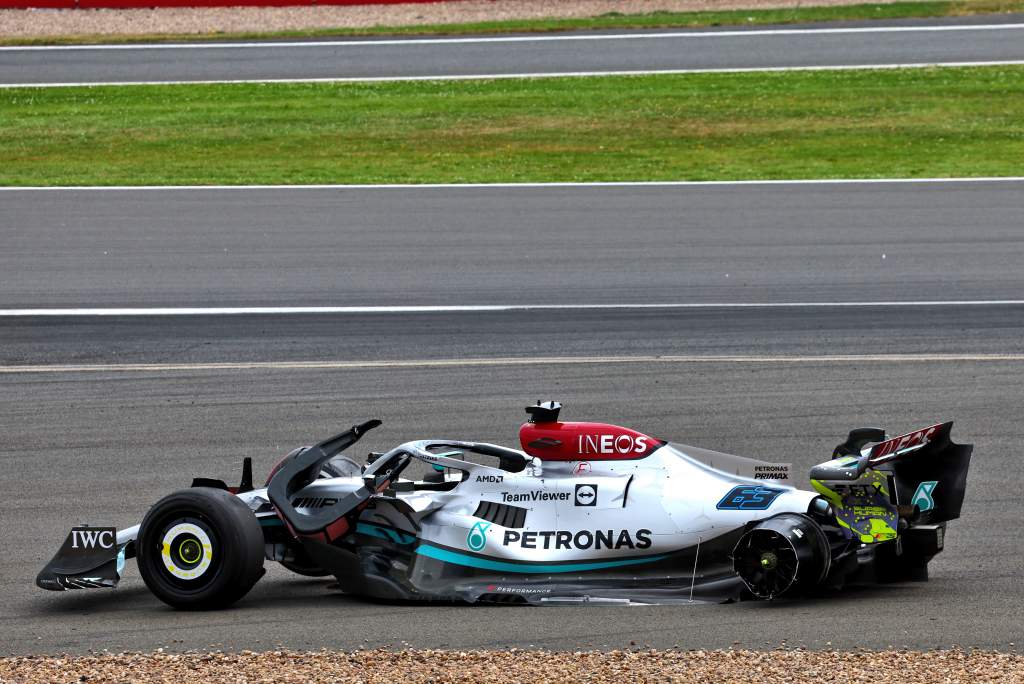 George Russell Mercedes Silverstone British GP F1