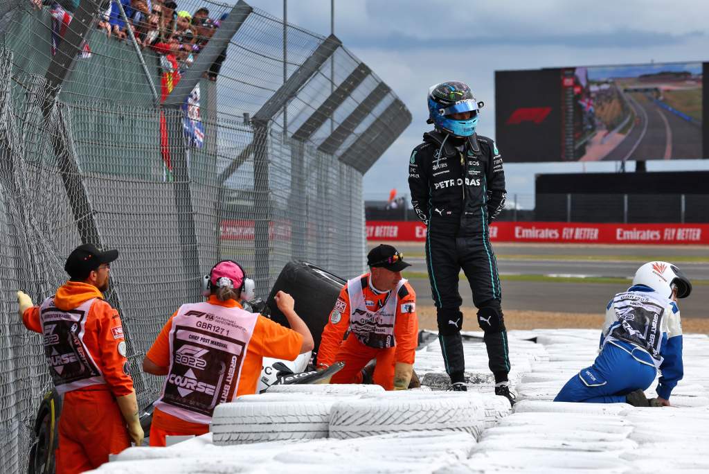 George Russell Guanyu Zhou Mercedes Alfa Romeo F1 British GP Silverstone