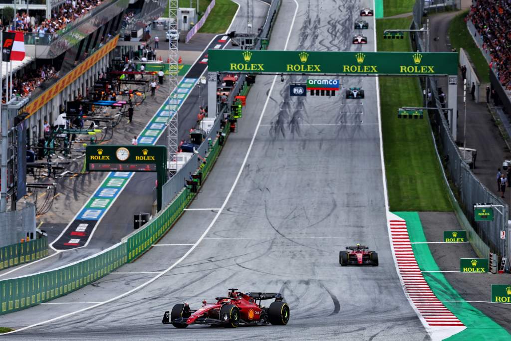 Charles Leclerc Ferrari F1 Max Verstappen Red Bull Austrian GP