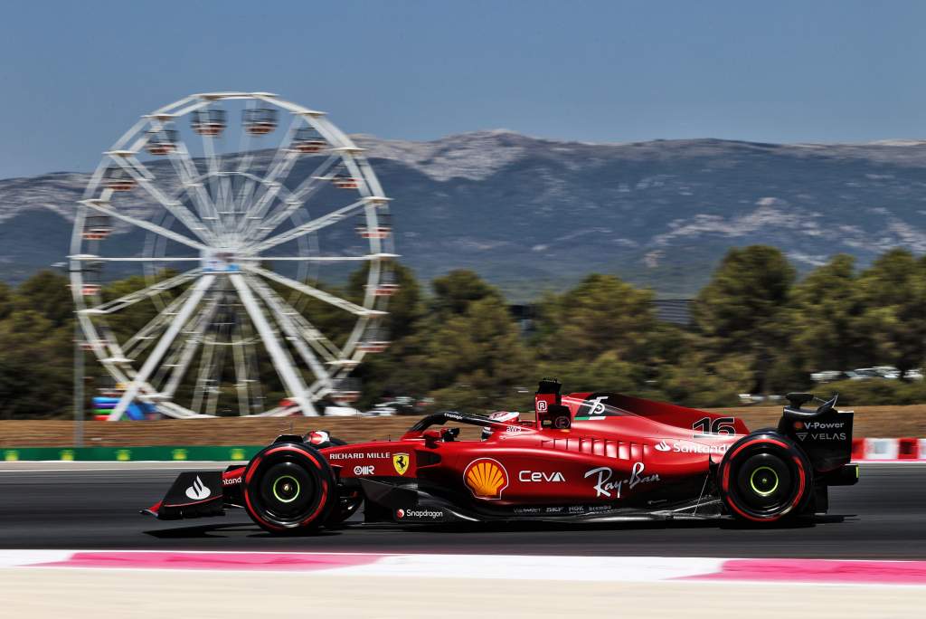 What happened in first French Grand Prix F1 practice