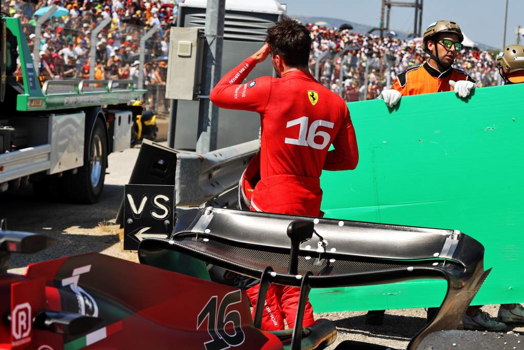 Crash takes crazy Leclerc/Verstappen swing to over 100 points