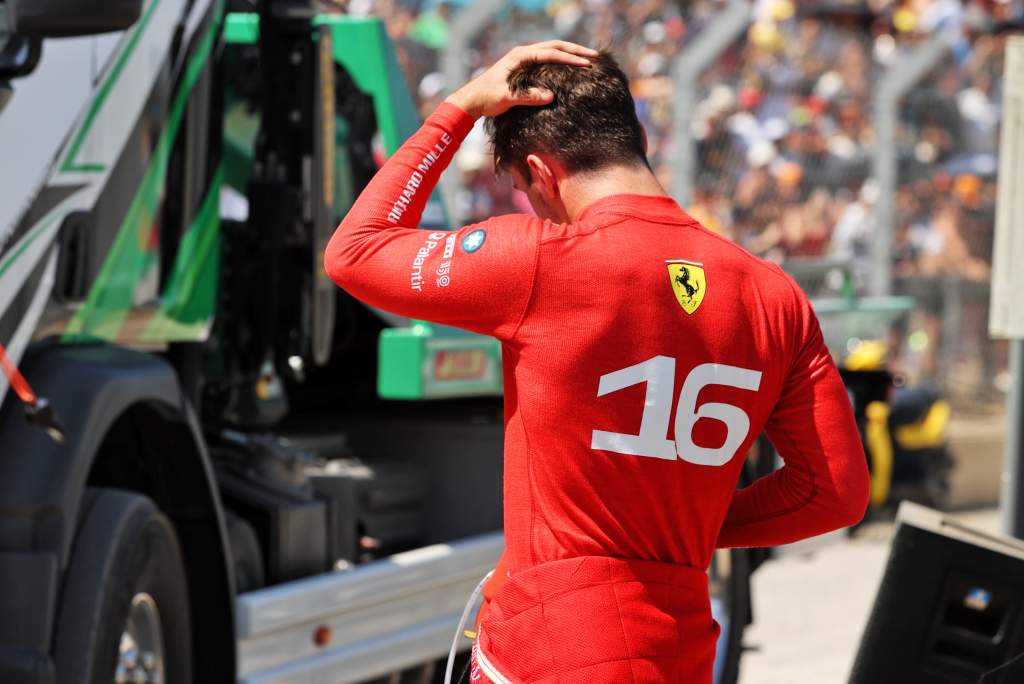 Charles Leclerc Ferrari F1 French GP crash