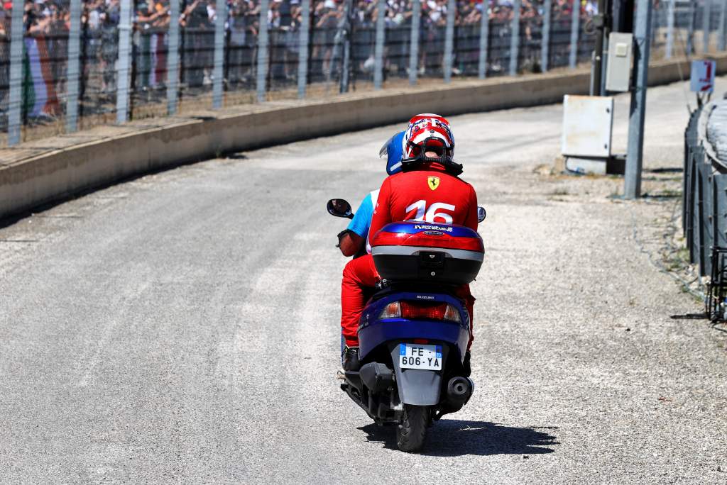 Charles Leclerc Ferrari F1 French GP crash