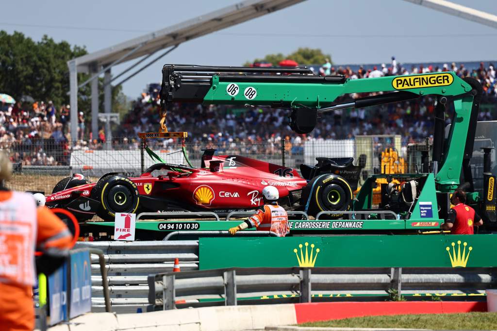 Charles Leclerc Ferrari F1 French GP crash