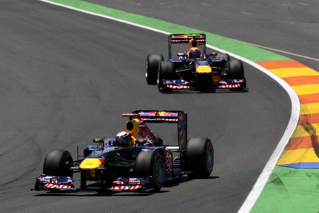 Mark Webber Sebastian Vettel Red Bull F1