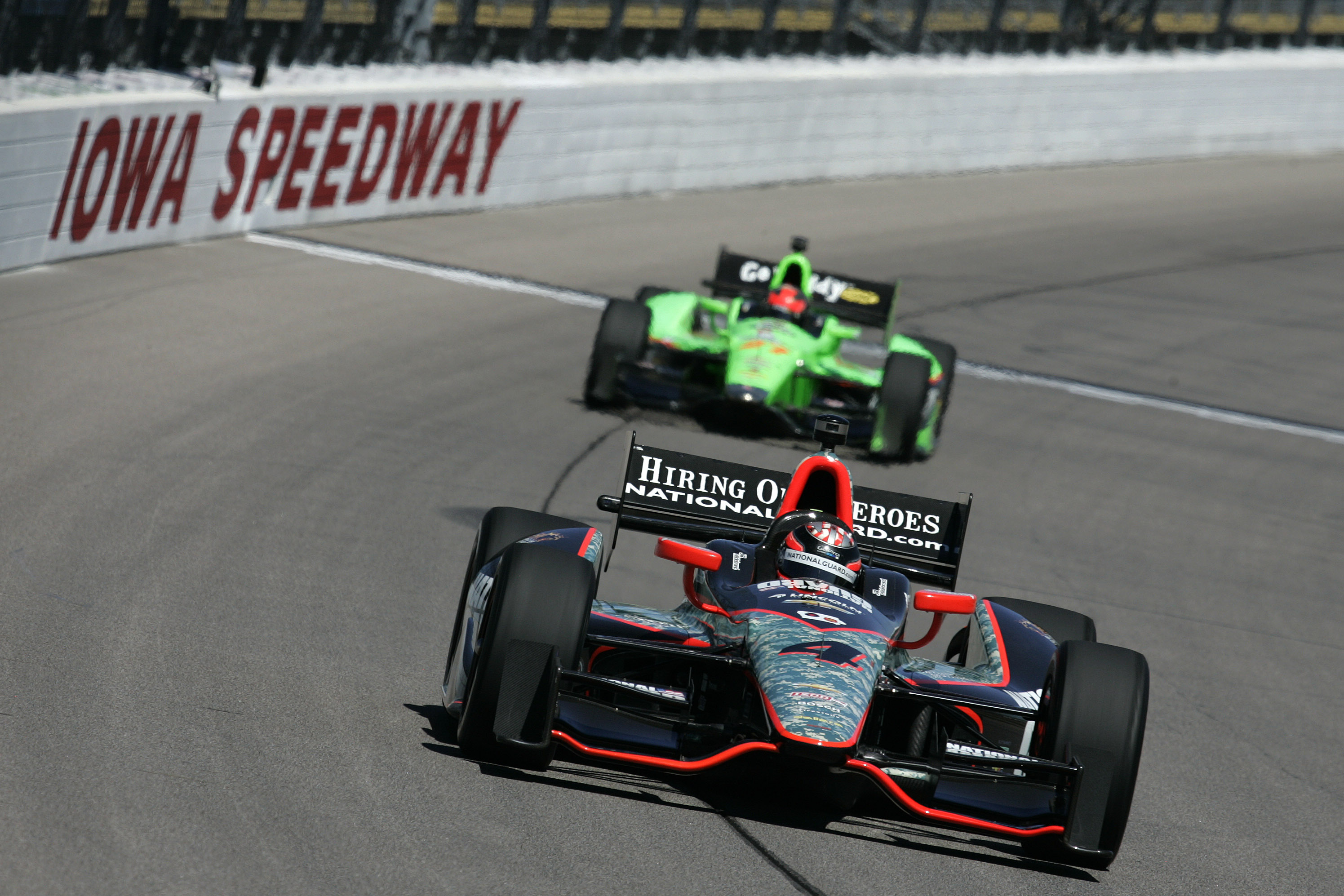 Motor Racing Izod Indycar Series Round 09 Iowa Speedway, Usa