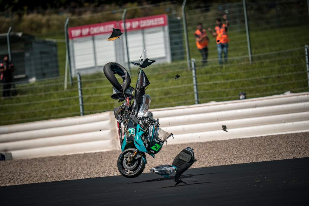 Franco Morbidelli Crash