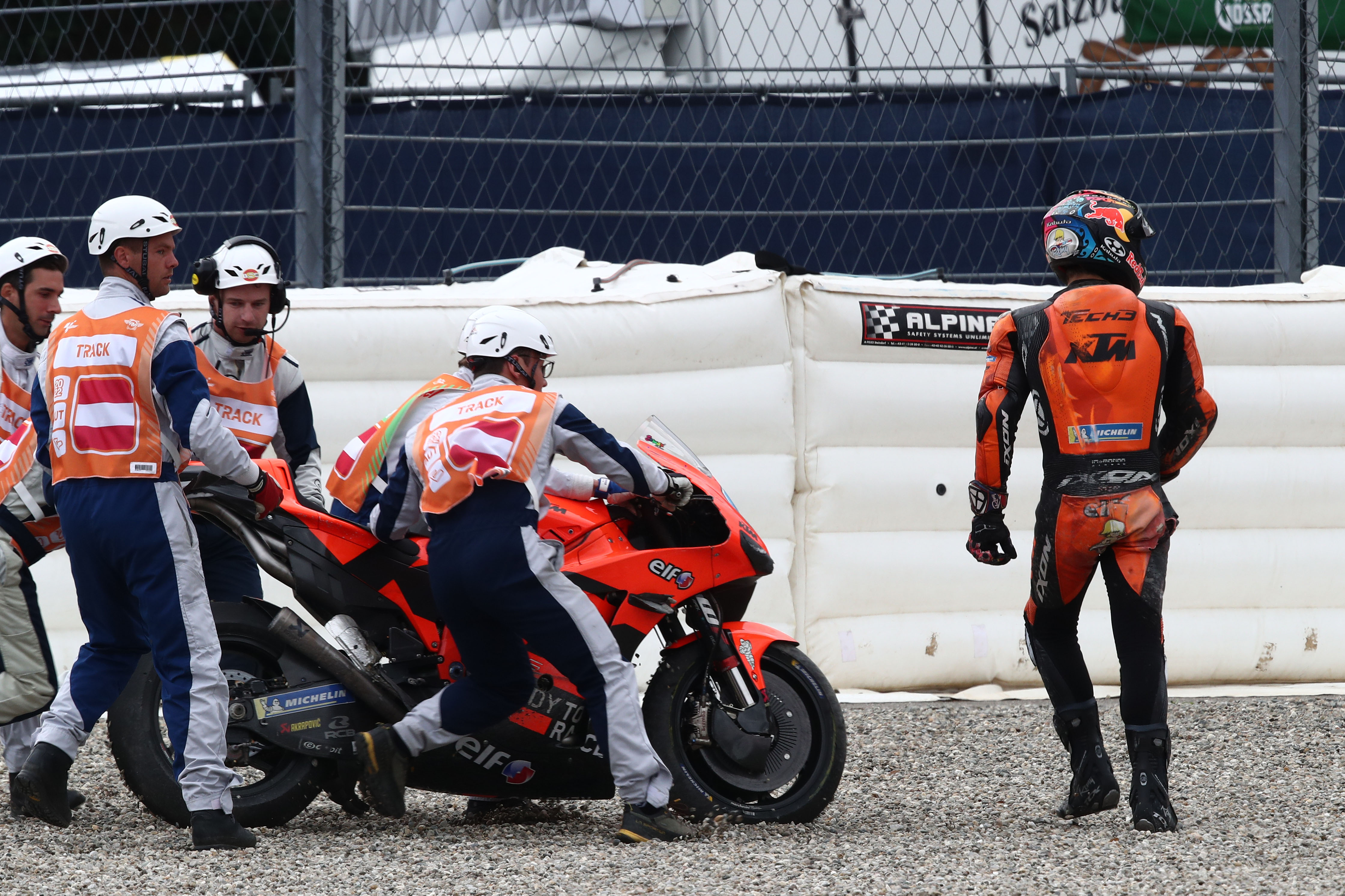 Remy Gardner Tech3 KTM MotoGP crash