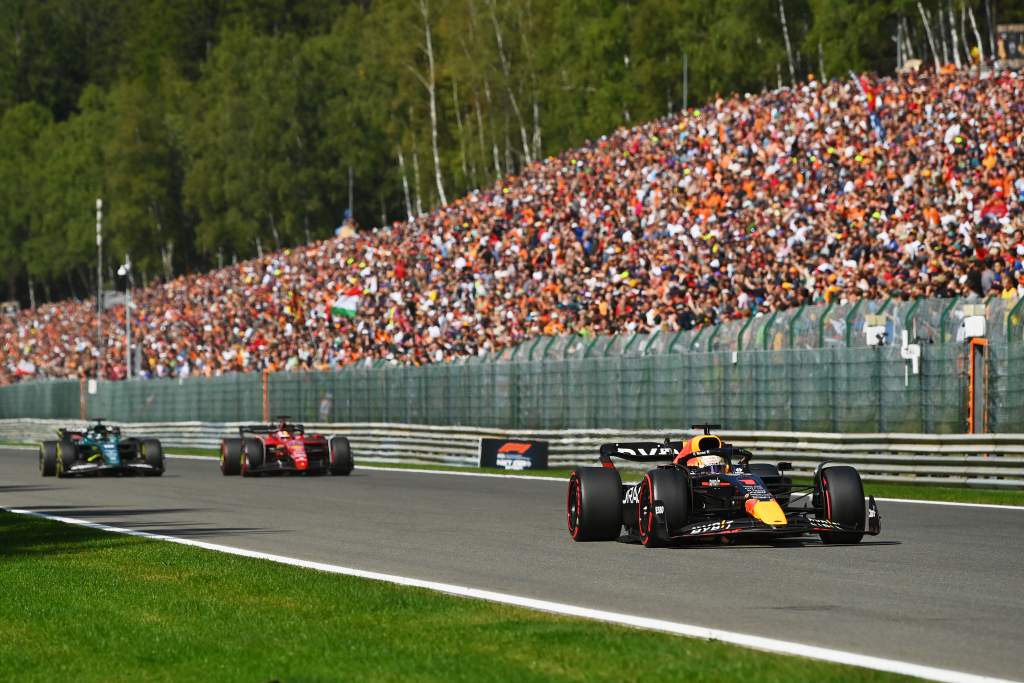 Max Verstappen Charles Leclerc Lance Stroll Belgian GP F1