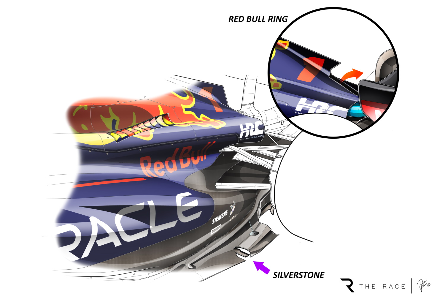 Tr Floor And Engine Cover Outlet Red Bull Rb18 Austrian