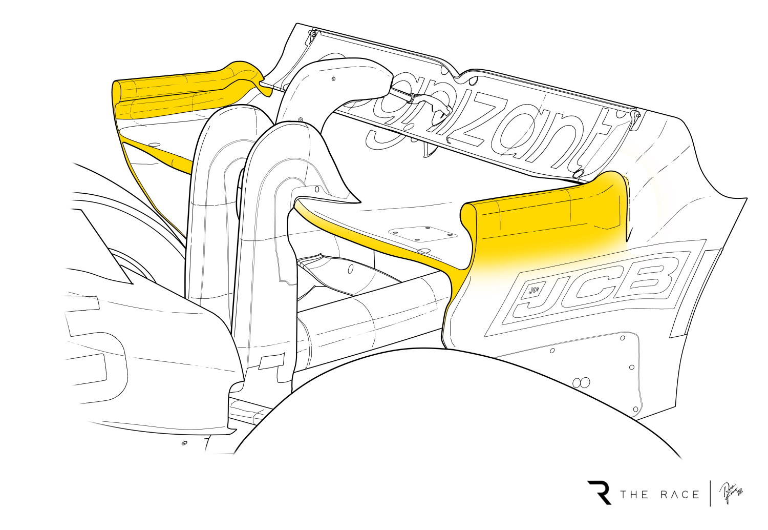 Tr Highlighted Rear Wing Amr22 Aston Hungary (1)