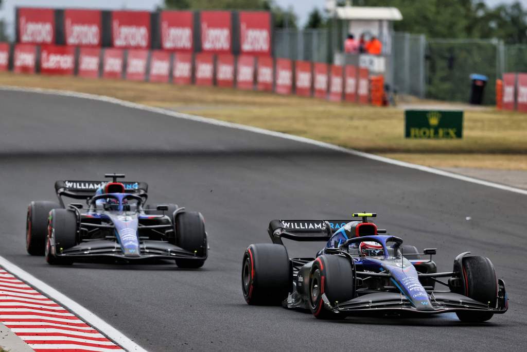 Nicholas Latifi Alex Albon Williams F1